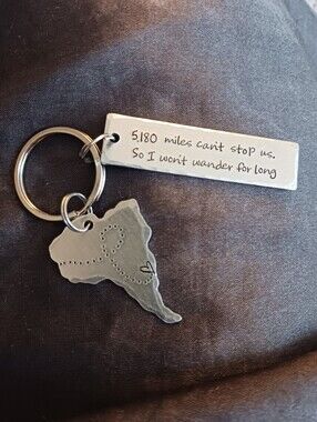 Long Distance Relationship Keepsake Keychain , Sweet! Lovely Feel & Sound ASMR-y